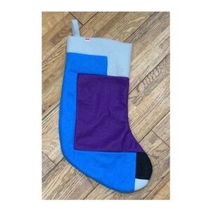 LEGO Target Christmas Stocking Colorblock Blue Purple Retro Rare Minimalist Y2K